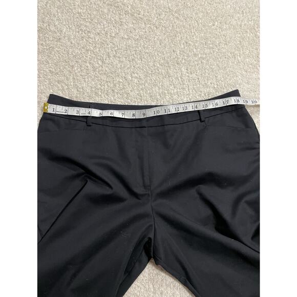 Dana Buchman Womens Size 14 Wide Leg Flat Front Trouser Pants Black 400331582372 - Picture 4 of 10